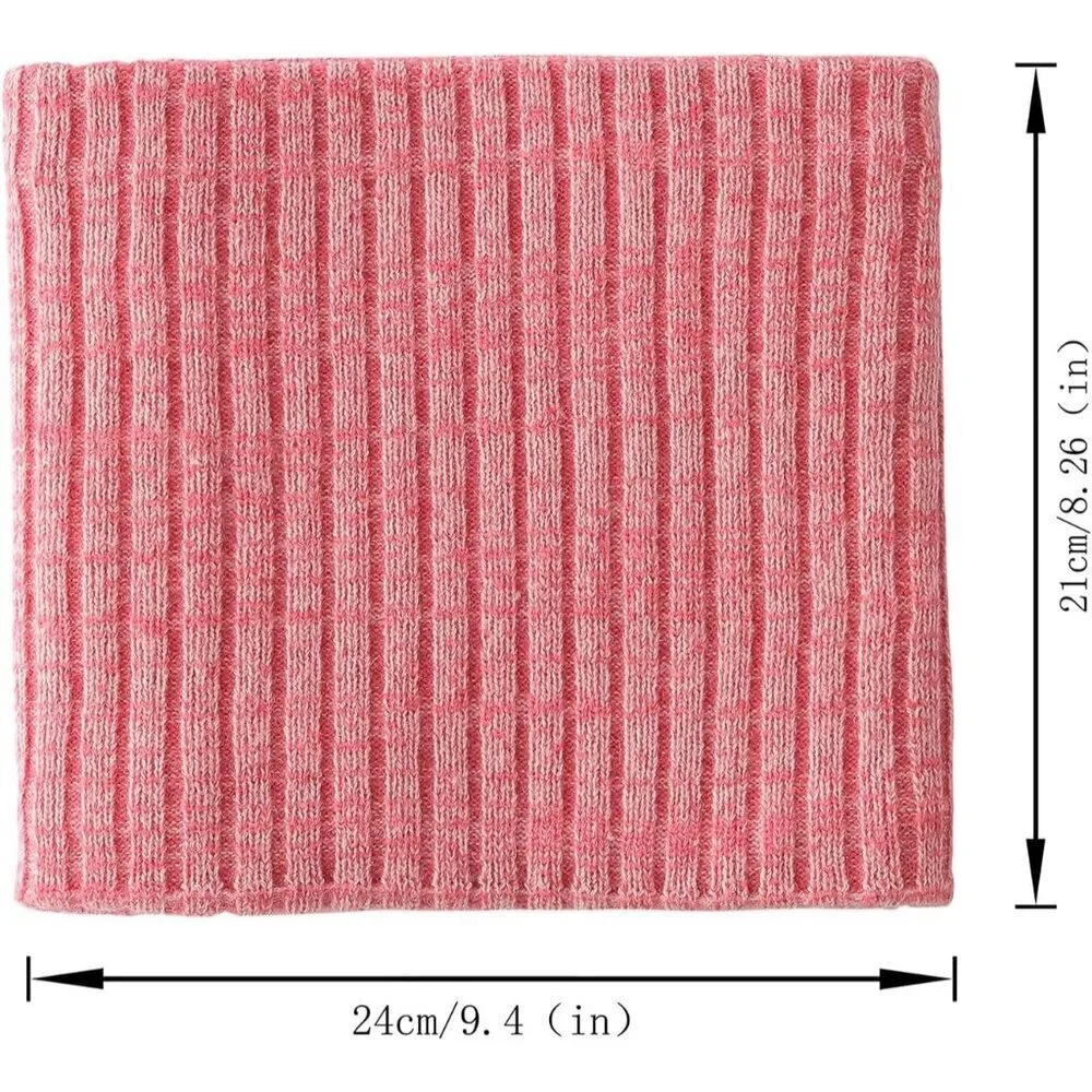 Men's Light Pink Winter Ski Neck Gaiter Face Scarf Fleece Windproof Scarves